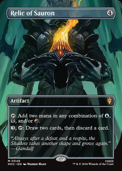 MTG Relic of Sauron HOC 046 Regular Nonfoil