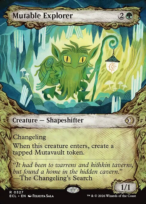 MTG Mutable Explorer ECL 327 Borderless Foil