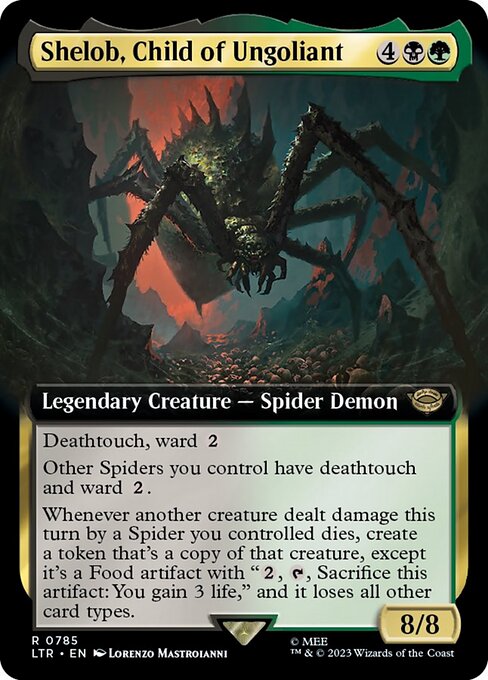 MTG Shelob, Child of Ungoliant LTR 785 Extended Art Surge Foil