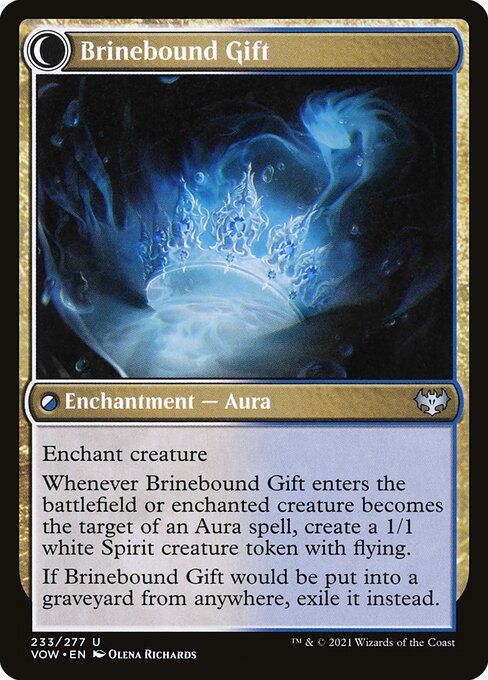 MTG Brine Comber // Brinebound Gift VOW 233 Standard Nonfoil reverse