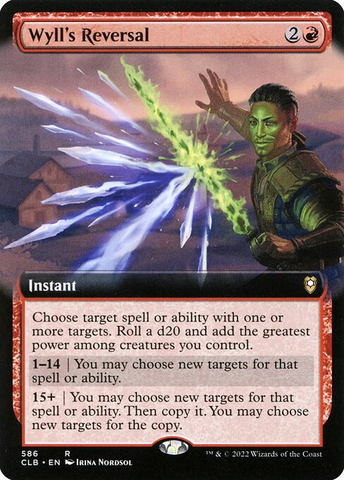 MTG Wyll's Reversal CLB 586 Extended Art Nonfoil