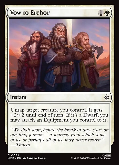 MTG Vow to Erebor HOB 031 Regular Foil