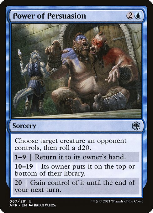 MTG Power of Persuasion AFR 067 Regular Foil
