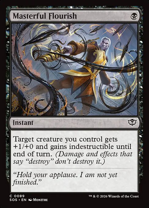 MTG Masterful Flourish SOS 089 Regular Nonfoil