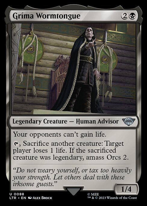 MTG Gríma Wormtongue LTR 088 Regular Foil