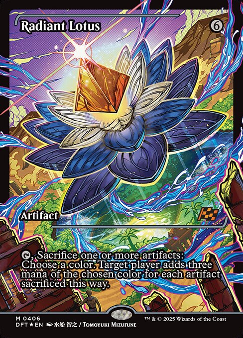 MTG Radiant Lotus DFT 406 Japan Showcase Foil