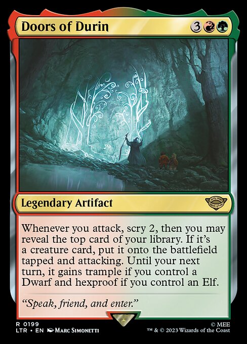 MTG Doors of Durin LTR 199 Regular Nonfoil