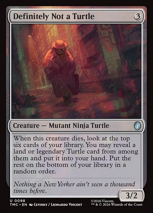 MTG Definitely Not a Turtle TMC 098 Turtle Team-Up Nonfoil