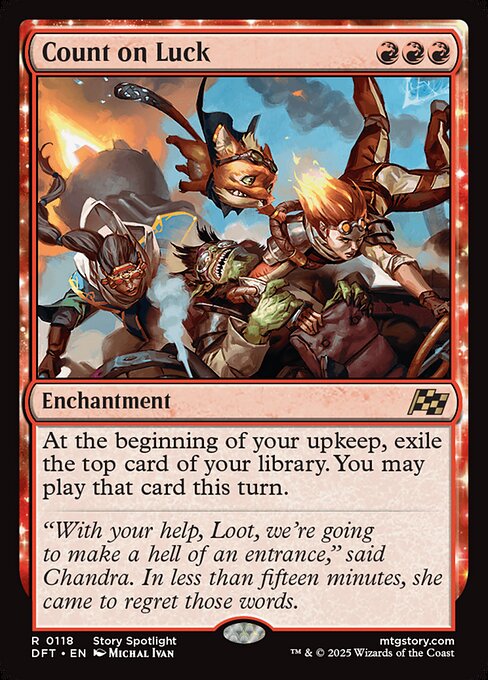 MTG Count on Luck DFT 118 Regular Foil