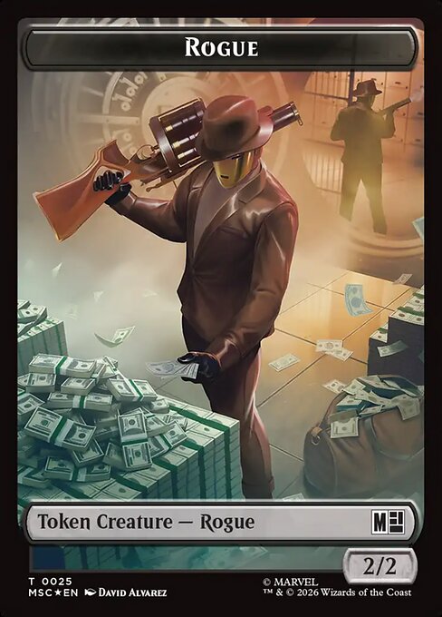 MTG Rogue Token MSC 025 Token Foil