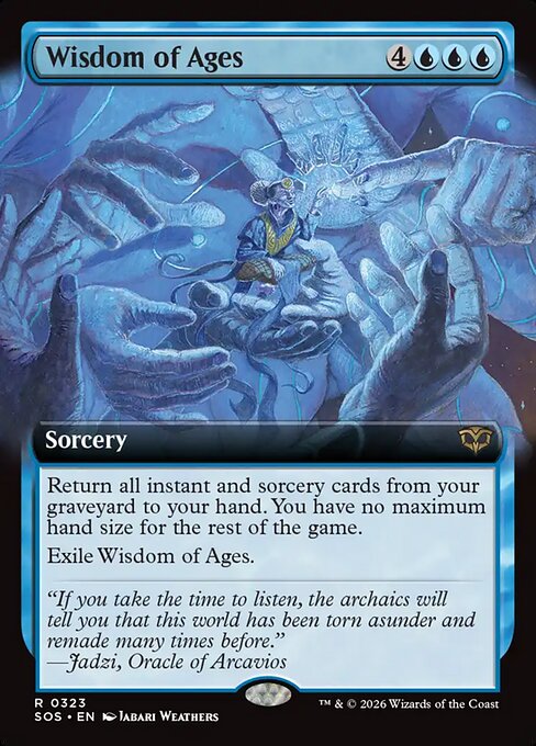 MTG Wisdom of Ages SOS 323 Extended Art Foil