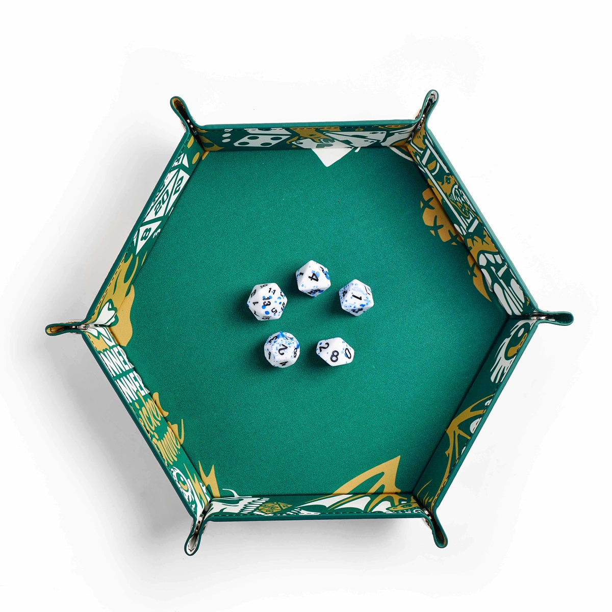Hex Dice Tray 8" - Artist Series: Cara