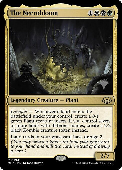 MTG The Necrobloom PMH3 194p Promo Pack Foil