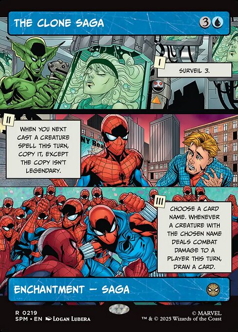 MTG The Clone Saga SPM 219 Borderless Panel Foil