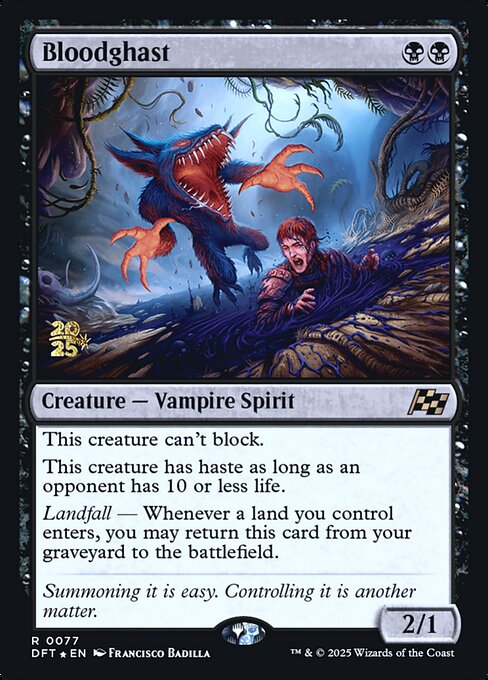 MTG Bloodghast PDFT 077s Prerelease Foil