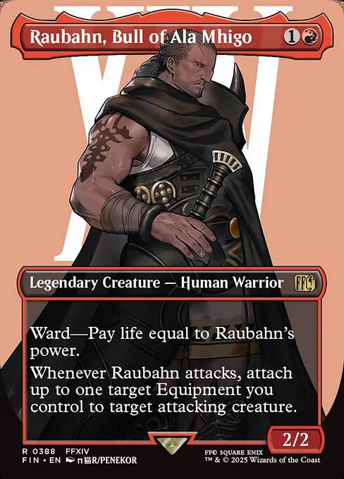 MTG Raubahn, Bull of Ala Mhigo FIN 388 Borderless Character Foil