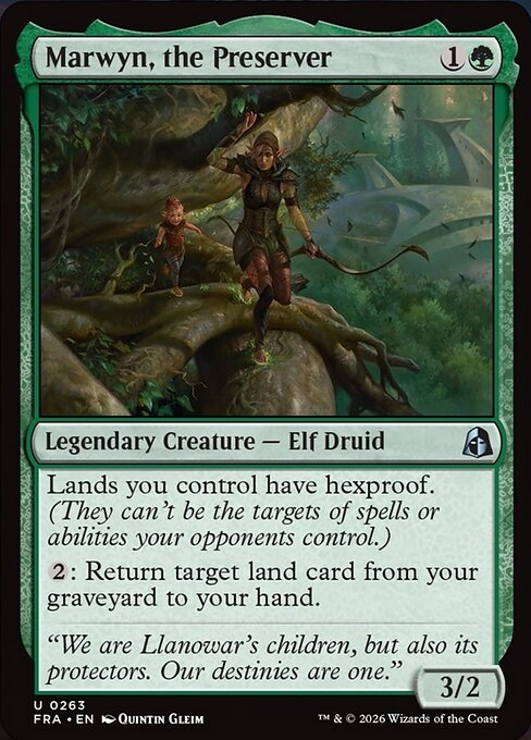 MTG Marwyn, the Preserver FRA 263 Standard Nonfoil front