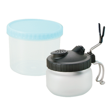 Sparmax SCP-700 cleaning pot, filters and airbrush holder components