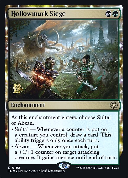 MTG Hollowmurk Siege PTDM 192s Prerelease Foil