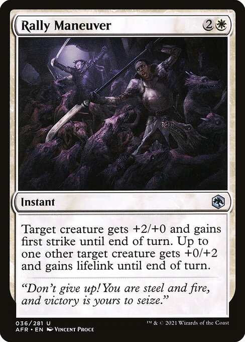 MTG Rally Maneuver AFR 036 Regular Foil