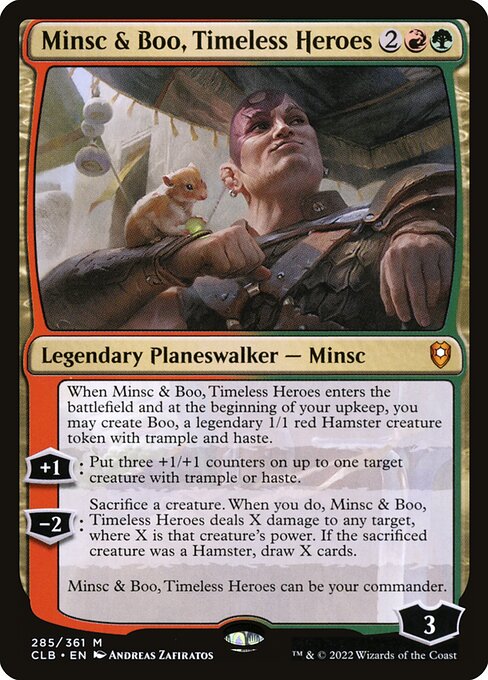 MTG Minsc & Boo, Timeless Heroes CLB 285 Regular Foil