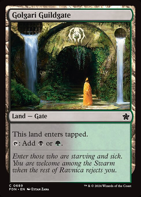 MTG Golgari Guildgate FDN 689 Starter Collection Nonfoil