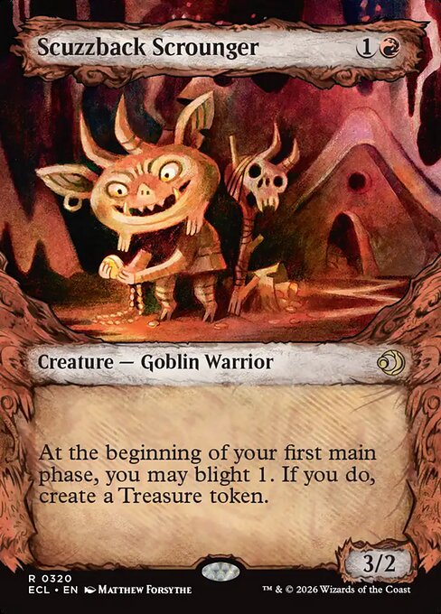 MTG Scuzzback Scrounger ECL 320 Borderless Nonfoil