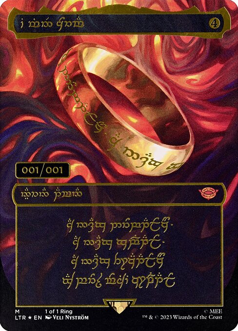 MTG The One Ring LTR 000 Serialized The One Ring Serialized Traditional Foil