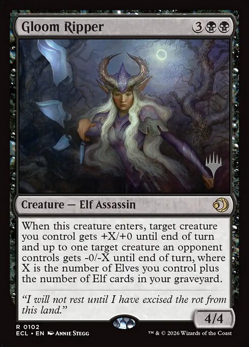 MTG Gloom Ripper PECL 102p Promo Pack Foil