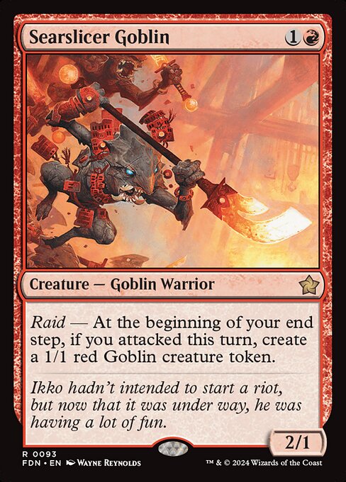 MTG Searslicer Goblin FDN 093 Regular Foil