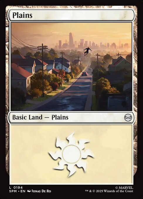 MTG Plains SPM 194 Regular Basic Land Foil