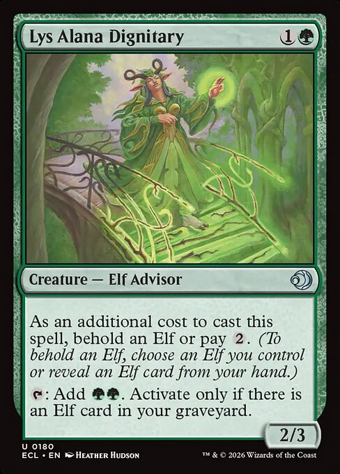 MTG Lys Alana Dignitary ECL 180 Regular Foil