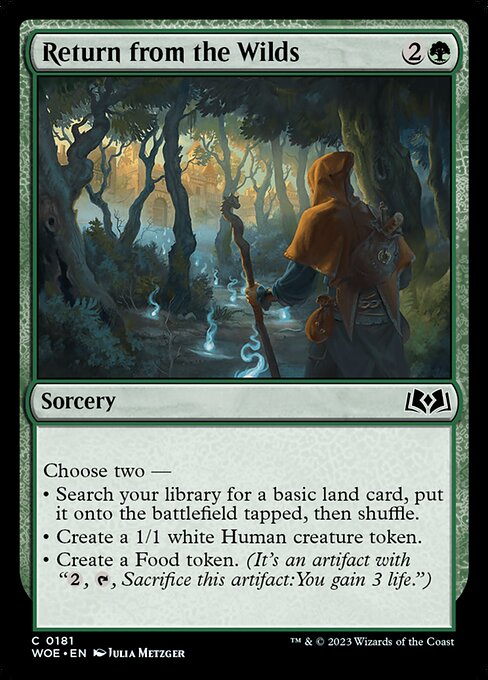 MTG Return from the Wilds WOE 181 Regular Foil