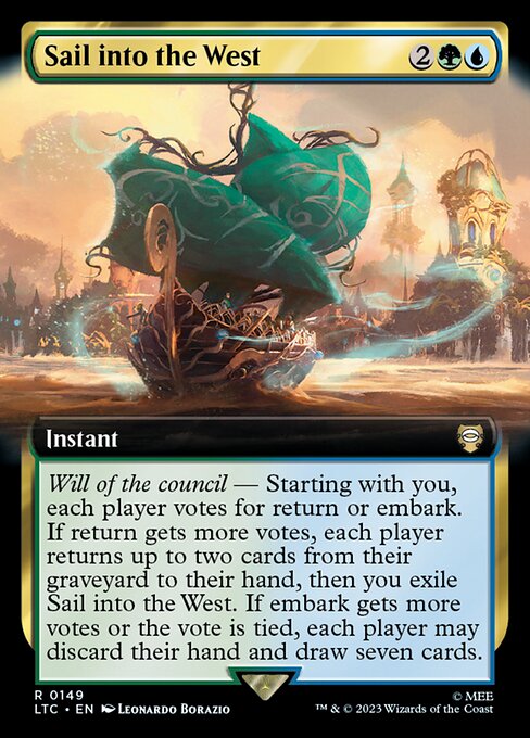 MTG Sail into the West LTC 149 Extended Art Nonfoil
