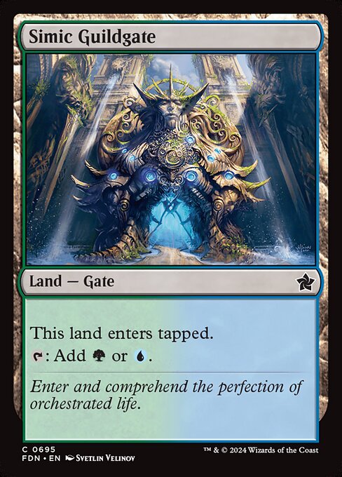 MTG Simic Guildgate FDN 695 Starter Collection Nonfoil