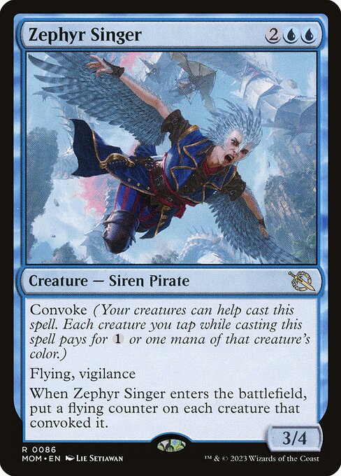 MTG Zephyr Singer MOM 086 Regular Nonfoil