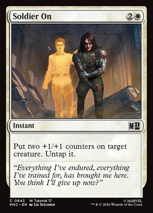 MTG Soldier On MSC 843 Regular Nonfoil
