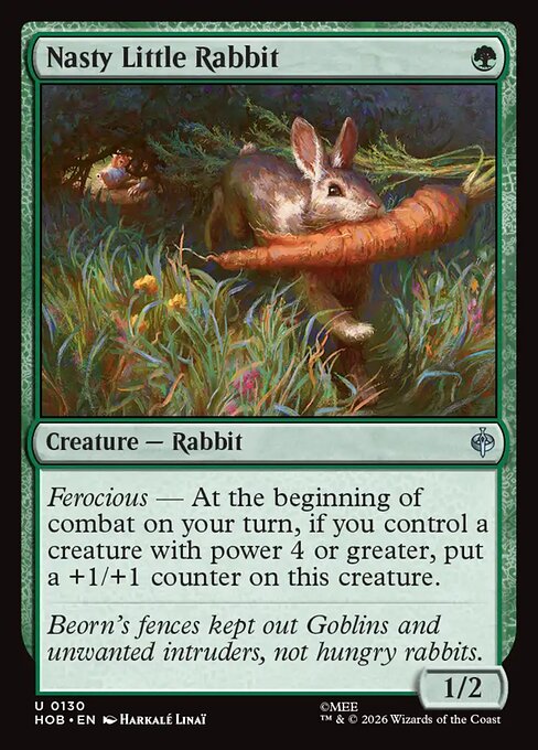 MTG Nasty Little Rabbit HOB 130 Regular Foil