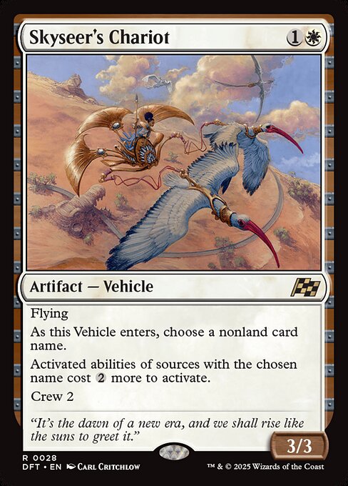 MTG Skyseer's Chariot DFT 028 Regular Nonfoil