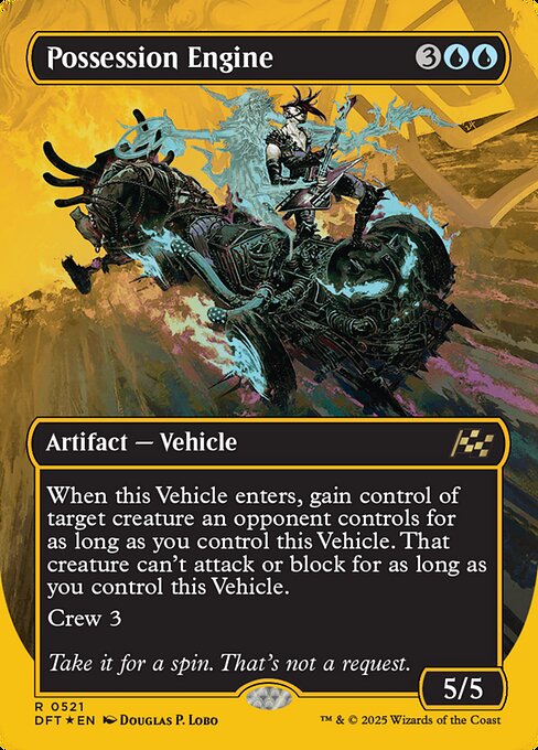 MTG Possession Engine DFT 521 Borderless Revved Up First-Place Foil