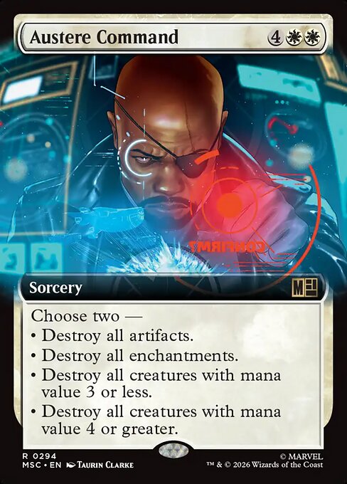 MTG Austere Command MSC 294 Extended Art Nonfoil