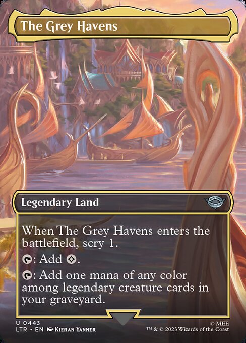 MTG The Grey Havens LTR 443 Borderless Foil