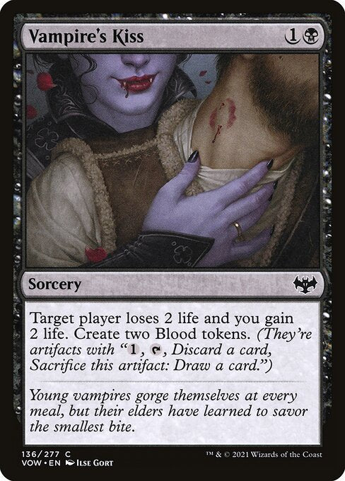 MTG Vampire's Kiss VOW 136 Standard Foil front
