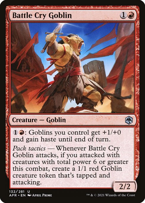 MTG Battle Cry Goblin AFR 132 Regular Nonfoil