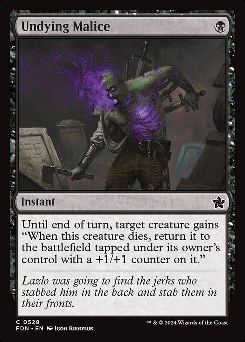 MTG Undying Malice FDN 528 Beginner Box Nonfoil