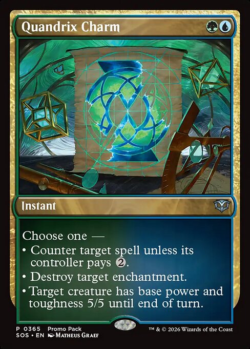 MTG Quandrix Charm SOS 365 Alternate Art Nonfoil