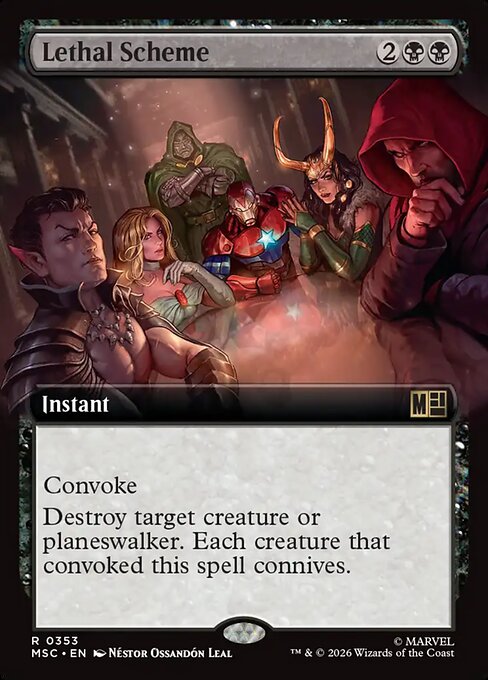 MTG Lethal Scheme MSC 353 Extended Art Nonfoil