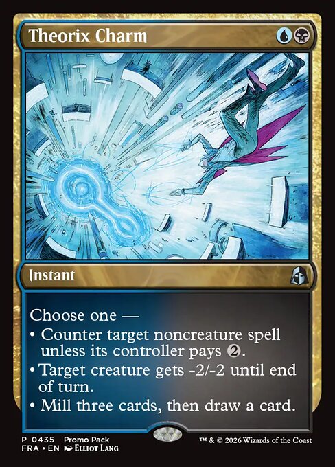 MTG Theorix Charm FRA 435 Promo Pack Foil front