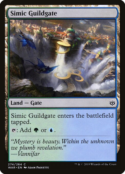 MTG Simic Guildgate WAR 274 Planeswalker Deck Nonfoil front