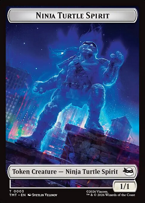 MTG Ninja Turtle Spirit Token TMT 003 Token Nonfoil